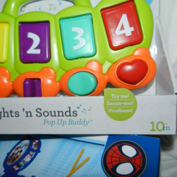 Infantino Baby Learning Fun Lights 'n Sounds Pop Up Buddy Toy BNIB🆕⌚📦🏃💨🚚 - Picture 7 of 16